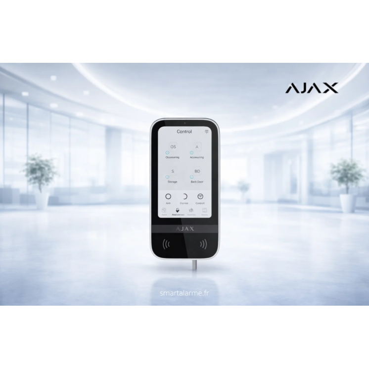 Ajax Superior Fibra Keypad Touch-W – Clavier tactile filaire