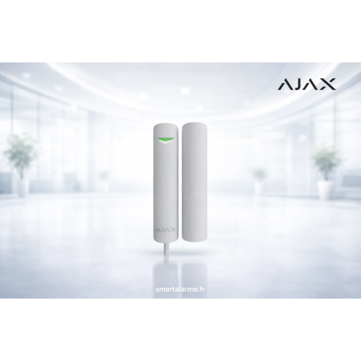 Ajax Sup Fibra DoorProtect Plus-W – Détecteur d’ouverture, vibration e