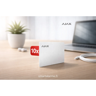 Ajax Pass-W (10 pcs) – Badges d’accès sans contact blancs