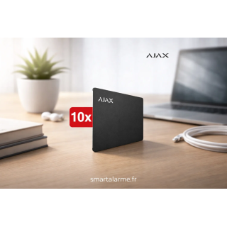 Ajax Pass-B (10 pcs) – Badges d’accès sans contact noirs