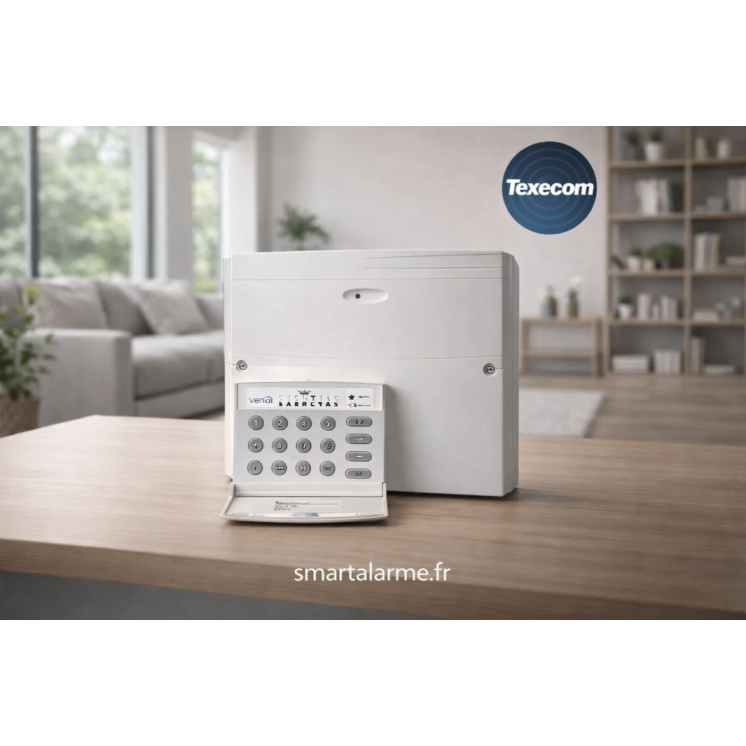 Centrale d’alarme filaire 8 zones avec clavier – VERITASR8P