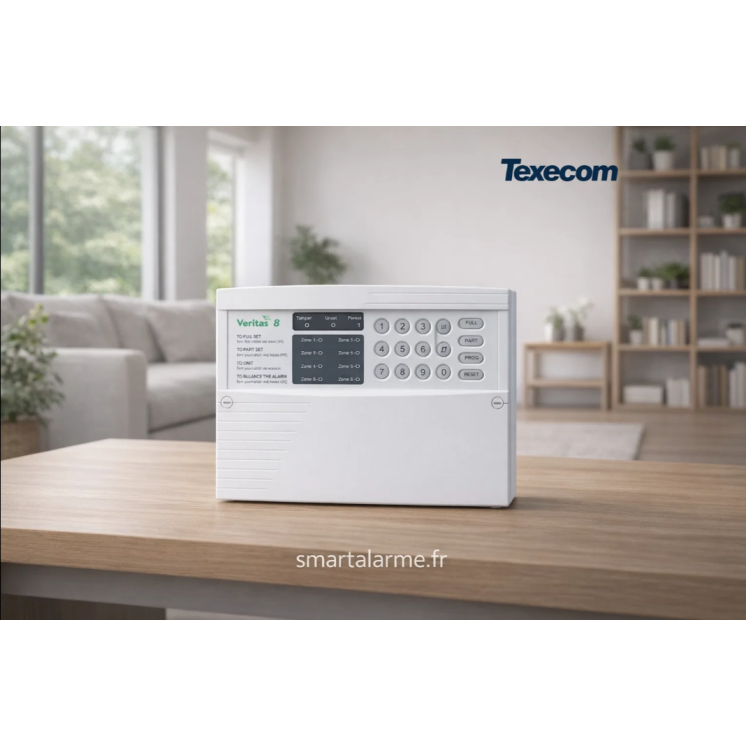 Clavier LED Texecom pour centrale Veritas – rétroéclairé et sécurisé