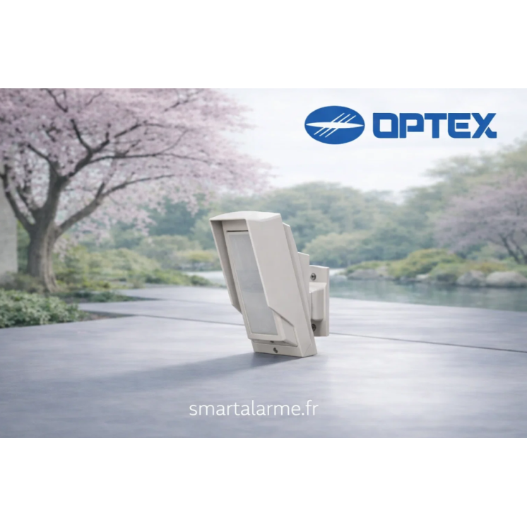 Détecteur extérieur Optex HX-80NAM (C) 24m 180° anti-masque profession