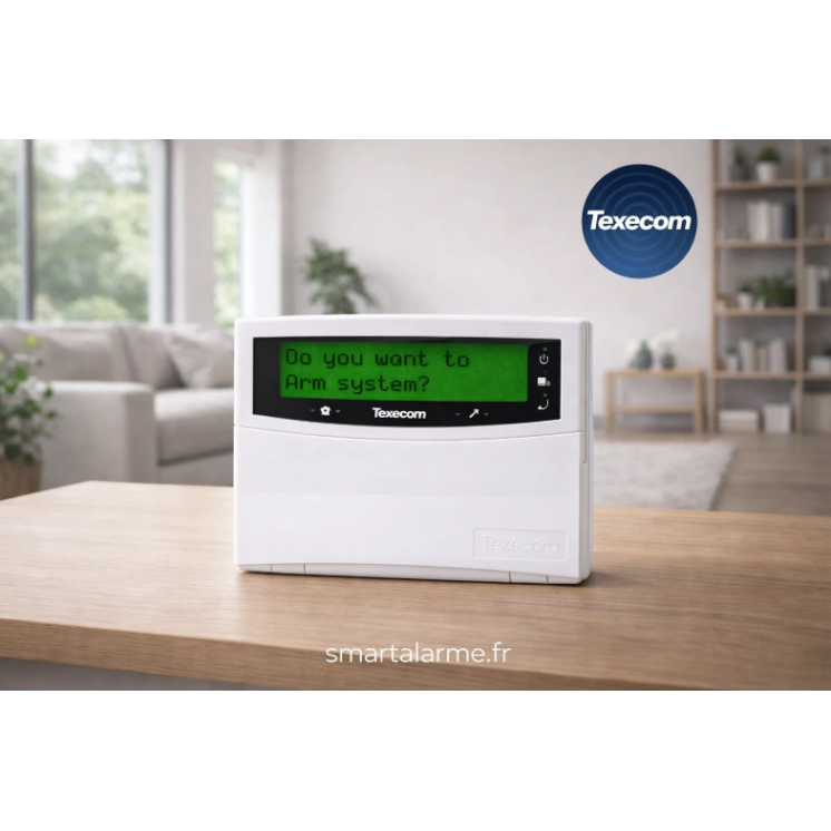 Clavier Texecom DBB-0090 Premier Elite – Clavier LCD alarme écran rétr