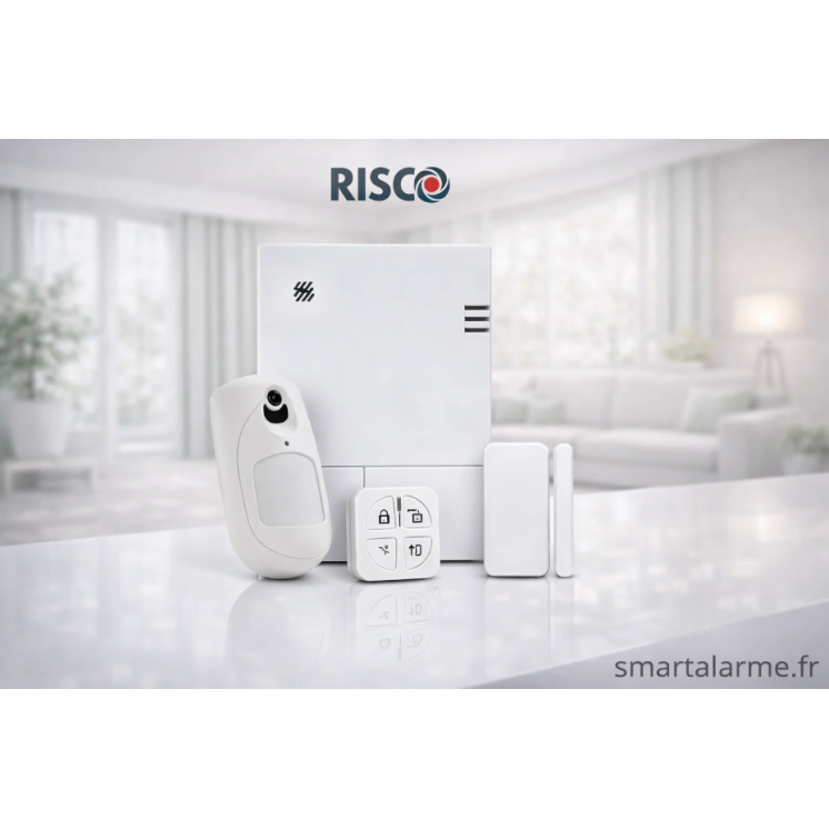 Risco LightSYS Air RW432P813EUA – Kit Alarme Sans Fil 4G avec Détecteu