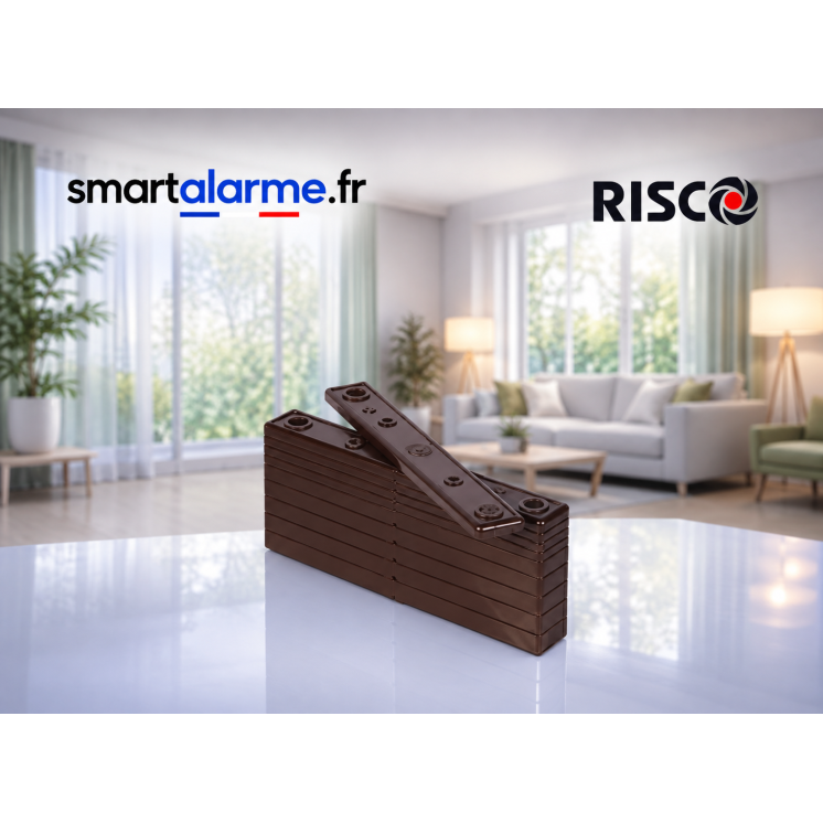 RISCO RAX78MSB000A – Cales pour aimant contact magnétique X78 Marron – Lot de 10
