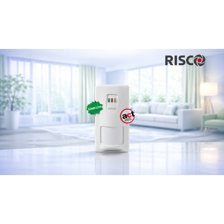 Détecteur RISCO iWise PIR + MW 15 m anti-masquage RK815DTG300D