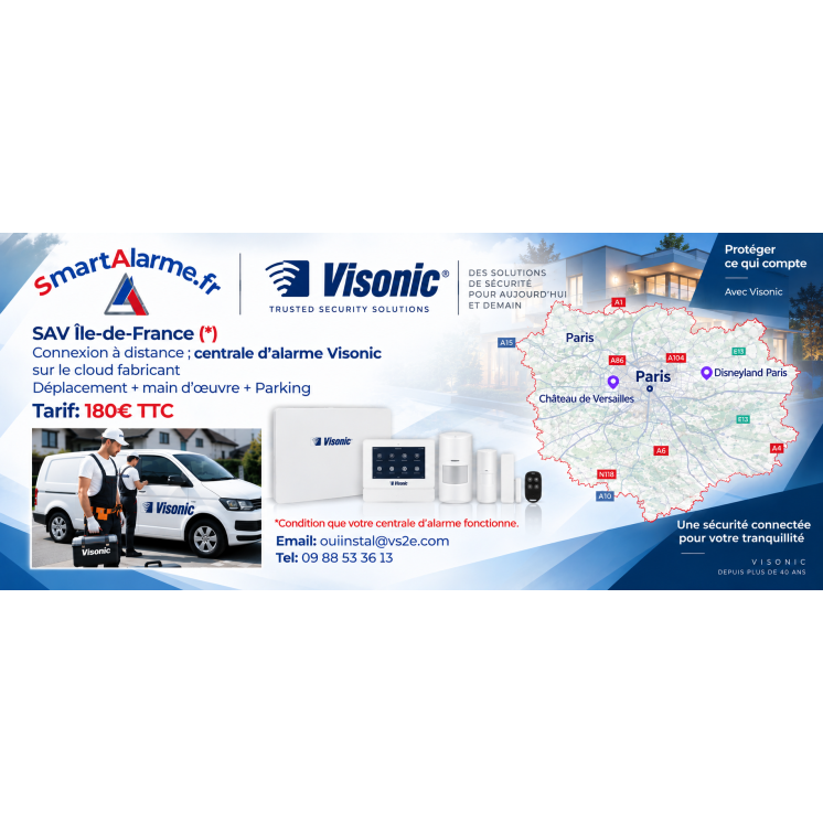 SAV (Service Après-Vente) pour les alarmes Visonic