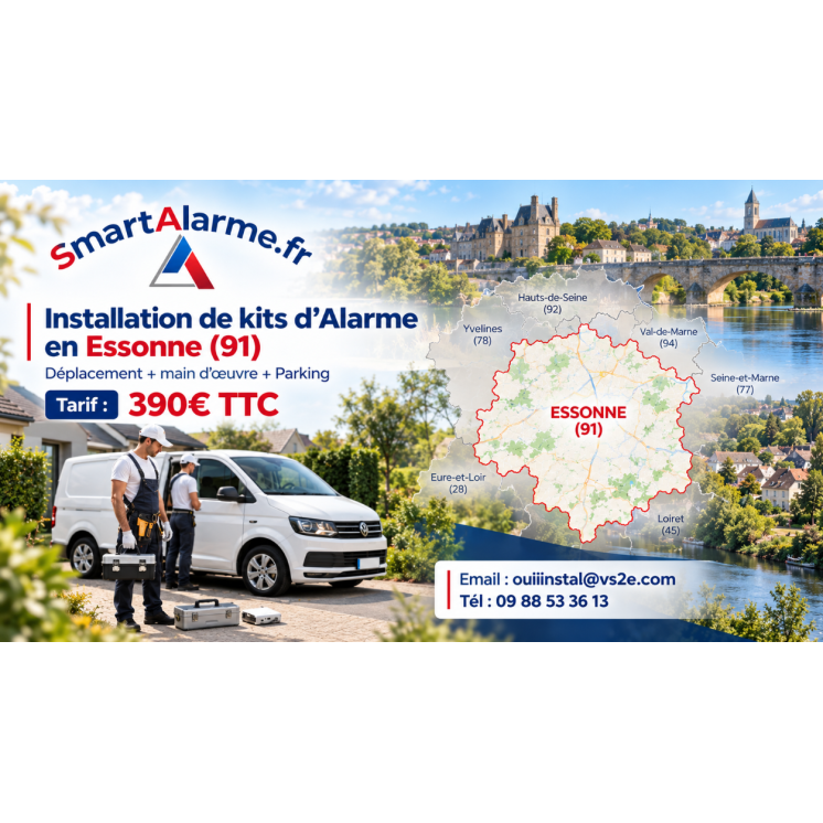 Installation de Kits d'Alarme en Essonne (91)
