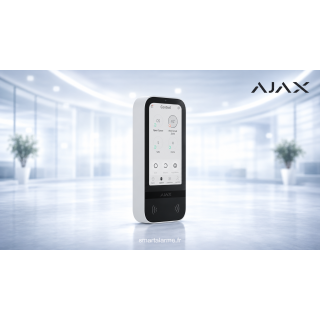 Ajax Superior KeyPad TouchScreen G3-W Blanc | SmartAlarme.fr