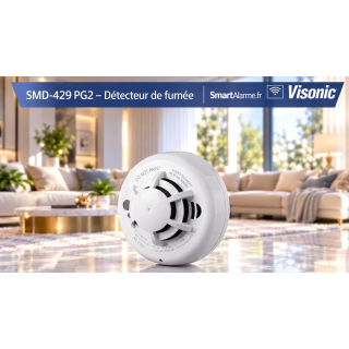 SMD-429 PG2 Détecteur de fumée et de chaleur sans fil PowerG