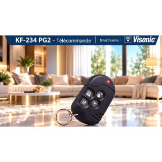 Visonic KF-234 PG2 - Porte-Clés Télécommande Sans Fil pour Systèmes d'