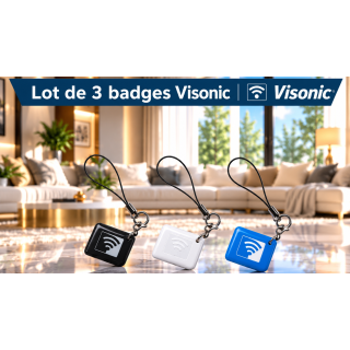 Lot de 3 badges Visonic