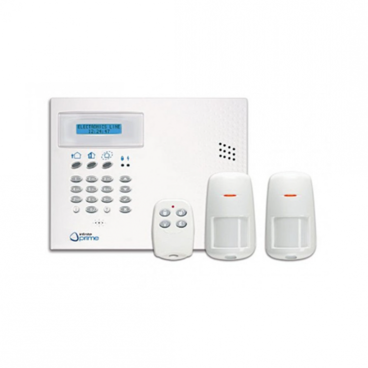 Kit alarme sans fil INFINITE PRIME – Centrale + 2 détecteurs IRP + tél