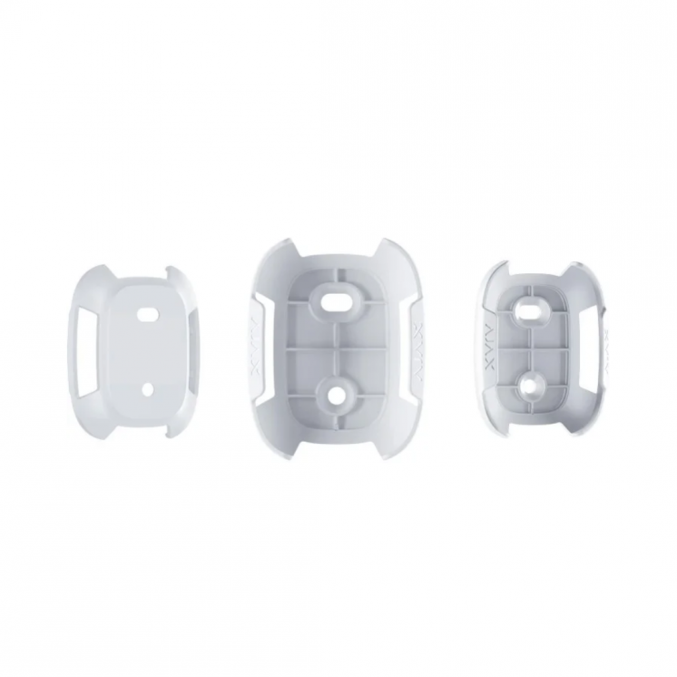 Ajax Holder Button/DoubleButton-W – Support mural blanc