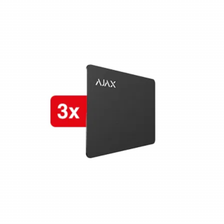 Ajax Pass-B (3 pcs) – Badges d’accès sans contact noirs