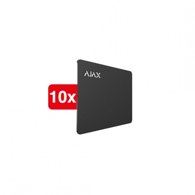Ajax Pass-B (10 pcs) – Badges d’accès sans contact noirs