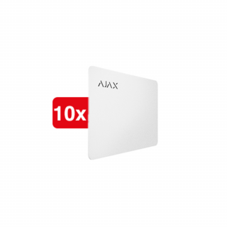 Ajax Pass-W (10 pcs) – Badges d’accès sans contact blancs