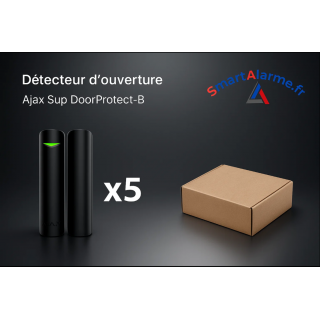 Pack Ajax Sup DoorProtect-B (x5) – Détecteurs d’ouverture noirs
