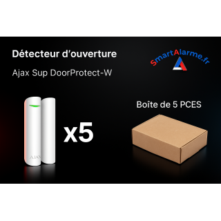 Pack Ajax Sup DoorProtect-W (x5) – Détecteurs d’ouverture blancs