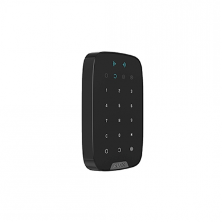 Ajax KeyPad Plus-B – Clavier sans fil noir avec badge RFID | Ajax Syst