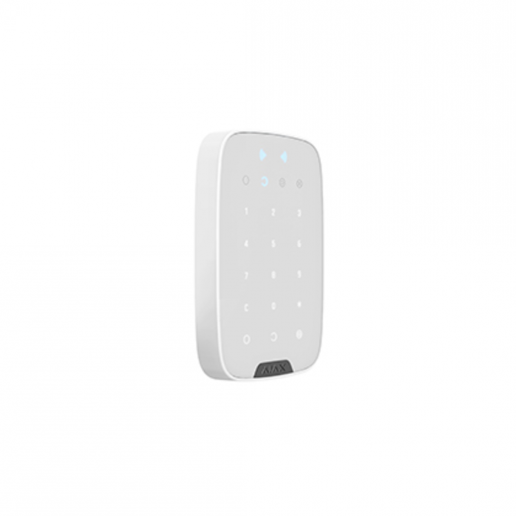 Ajax KeyPad Plus-W – Clavier sans fil blanc avec badge RFID | Ajax Sys