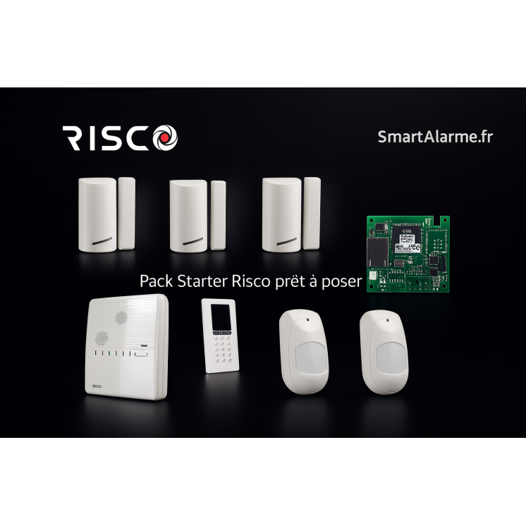 Pack Starter Risco - Système d'Alarme Prêt à Poser | Sécurisez Vos Bie