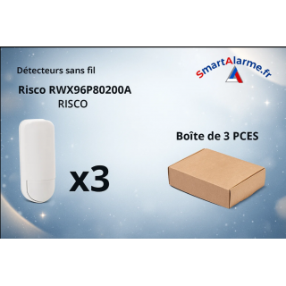 Pack Noël 3x Risco RWX96P80200A – Détecteurs sans fil 868 MHz pour ala