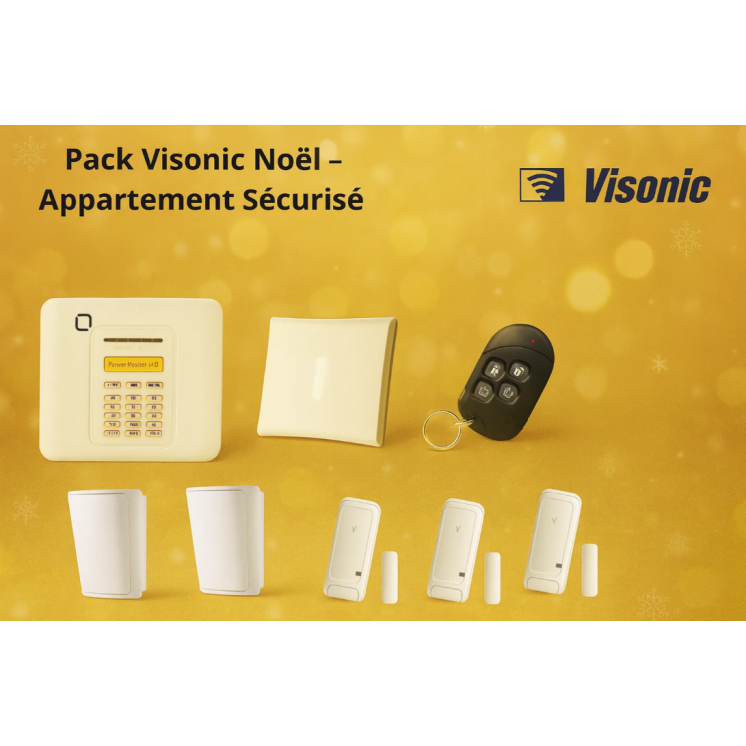 Alarme Appartement Visonic Power 10 | Pack Sans Fil