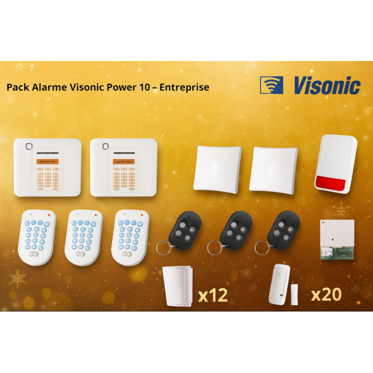 Alarme Entreprise Visonic Power 10 | Sécurité Collectivités