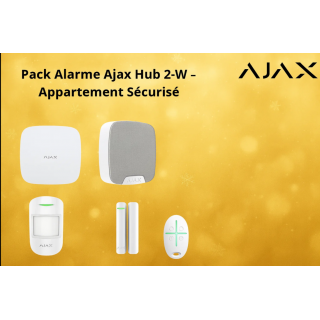 Alarme Ajax Hub 2-W Appartement | Pack Sans Fil Noël