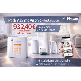 Pack alarme Visonic avec installation