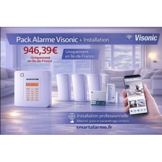 Pack alarme Visonic PowerMaster PG10 – 3 détecteurs avec installation en Île-de-France