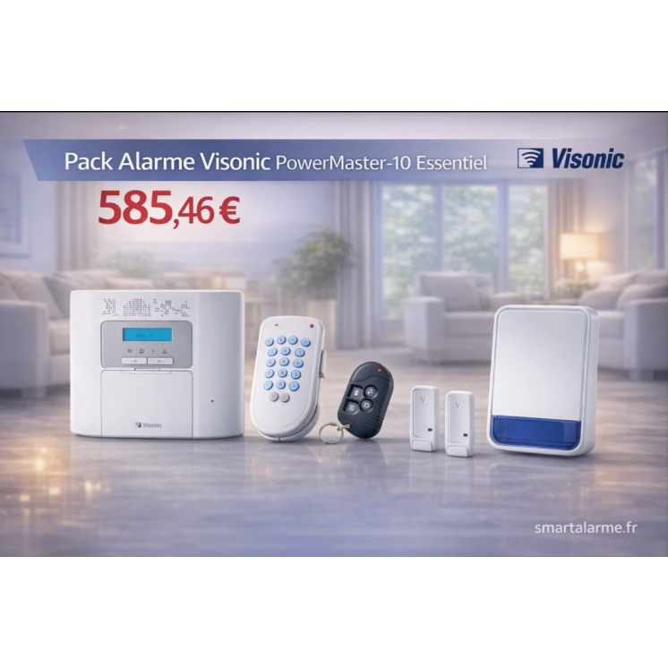 Pack Alarme Visonic PowerMaster-10 Essentiel