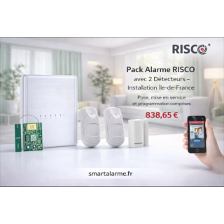 Pack Alarme RISCO avec 2 Détecteurs – Installation Île-de-France