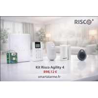 Kit alarme Risco sans fil ou filaire NFA2P pour maison, commerce