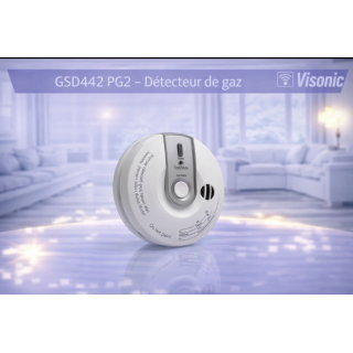 Visonic GSD442 PG2 - Détecteur de Gaz Sans Fil | Sécurité Domestique F
