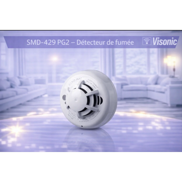 SMD-429 PG2 Détecteur de fumée et de chaleur sans fil PowerG
