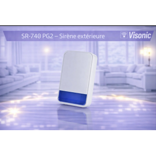 Sirène Extérieure Sans Fil PowerG SR-740 PG2 | SmartAlarme