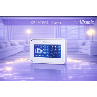 Visonic MKP-160 PG2 BNF - Clavier de Sécurité Sans Fil avec Écran Tact