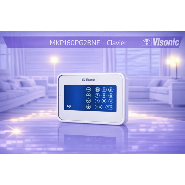 Visonic KP-250 PG2 - Clavier de Sécurité Sans Fil | Smart Alarme