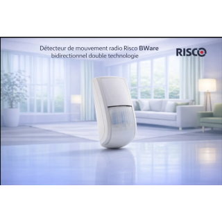 Détecteur de mouvement radio Risco BWare Bidirectionnel Double technologie