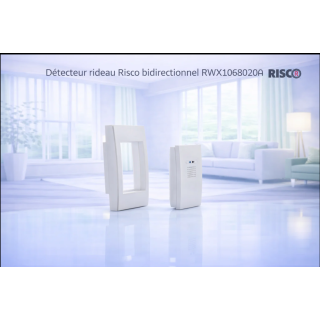 Détecteur bris de vitre Risco – Filaire ou sans fil, haute sensibilité