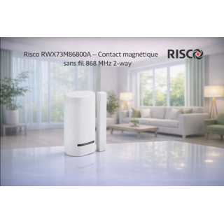Risco RWX73M86800A - Contact Magnétique sans fil 868 MHz 2-way | Sécur
