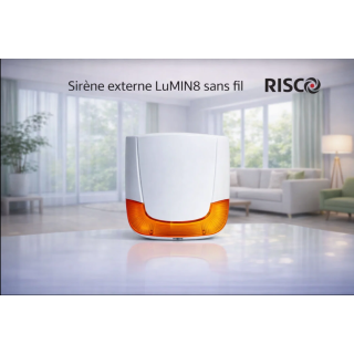 Sirène externe LuMIN8 sans fil - Alarme extérieure puissante
