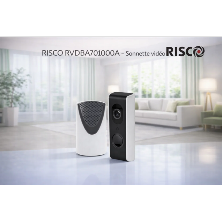 Sonnette Vidéo RISCO RVDBA701000A | Sécurité Connectée et Surveillance