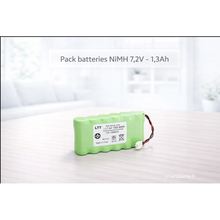 Pack batteries NiMh 7,2V-1,3Ah