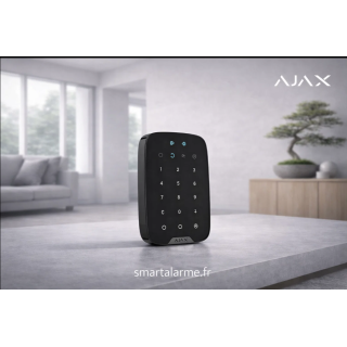 Ajax KeyPad Plus-B – Clavier sans fil noir avec badge RFID | Ajax Syst