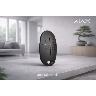 Ajax SpaceControl-B – Télécommande sans fil 4 boutons noire | EN 50131